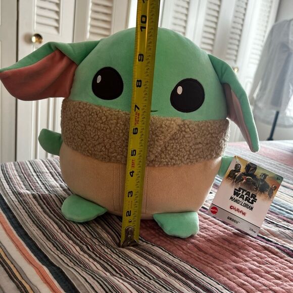 Star Wars Mattel Grogu Plush Disney 10” Cutopia SOFT New with tags - Picture 9 of 11